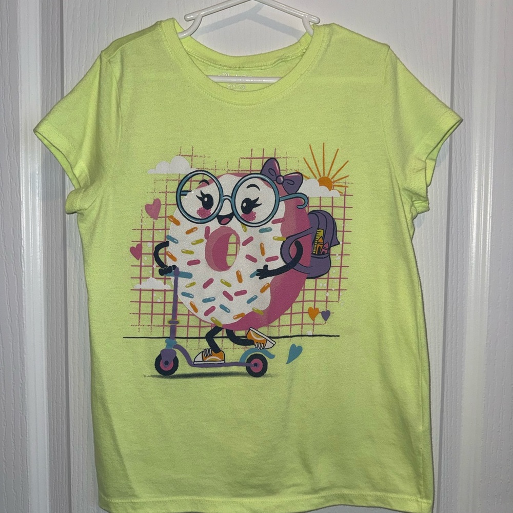 The Children's Place Lime Green Donut Graphic Tee